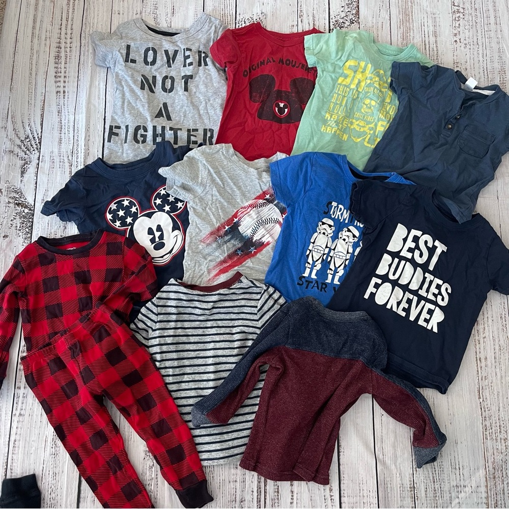 Assorted Toddler Tees and Pajamas